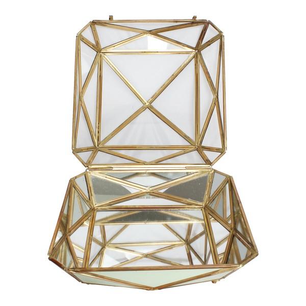 デコラティブなガラスボックス 小物入れ 小物収納 整理整頓 卓上 机上 収納ケース 収納ボックス |  | 01