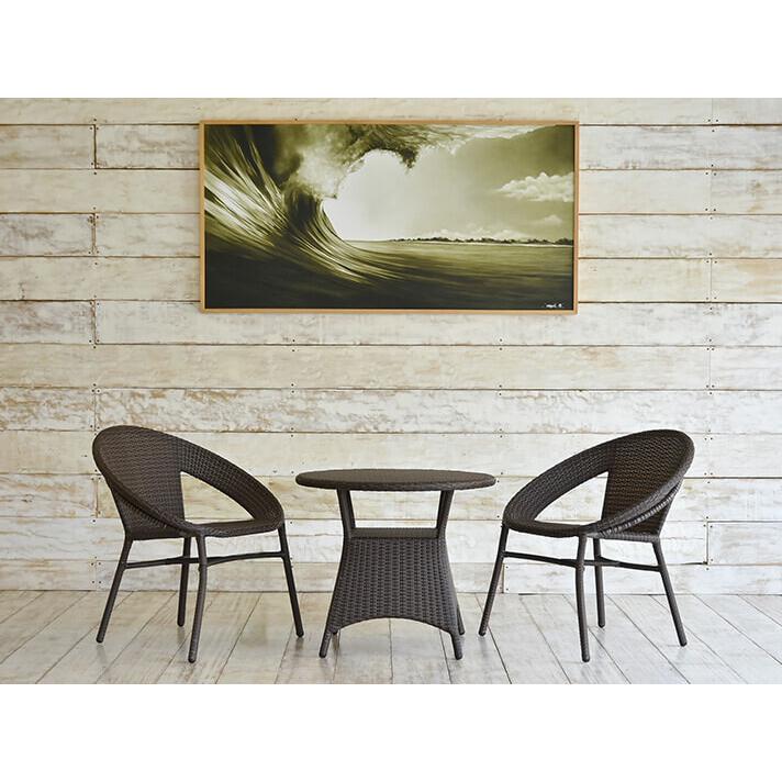 スタッキングチェア アウトドア家具 ガーデン家具 ラウンド シンセティックラタン 1P 軽量 |  | 01