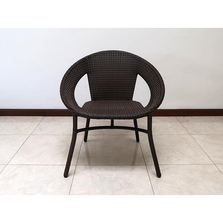 スタッキングチェア アウトドア家具 ガーデン家具 ラウンド シンセティックラタン 1P 軽量 |  | 03