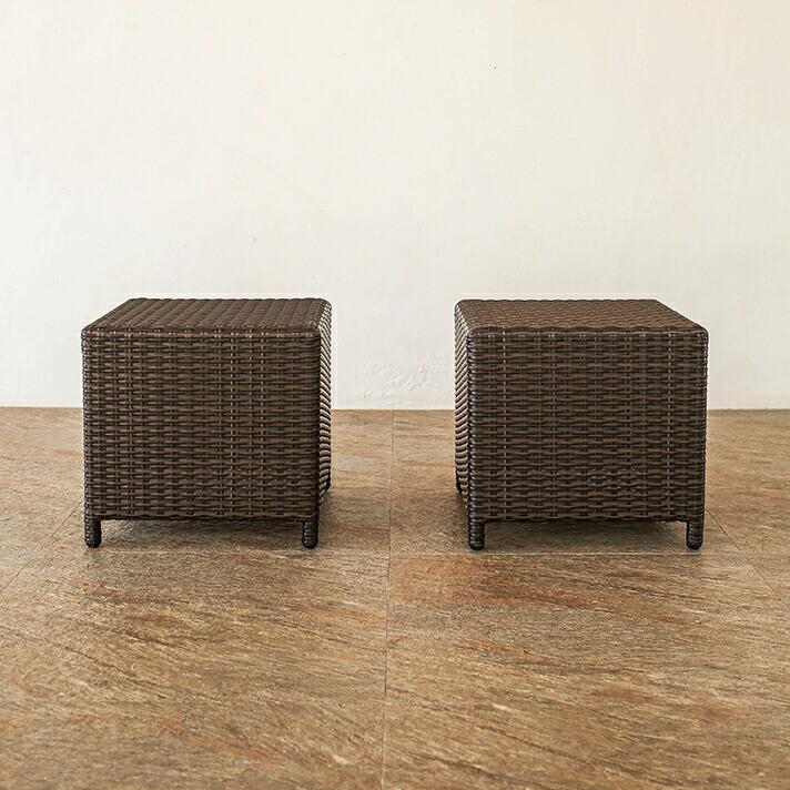 スツール アウトドア家具 ガーデン家具 シンセティックラタン クッション付き 軽量 |  | 05