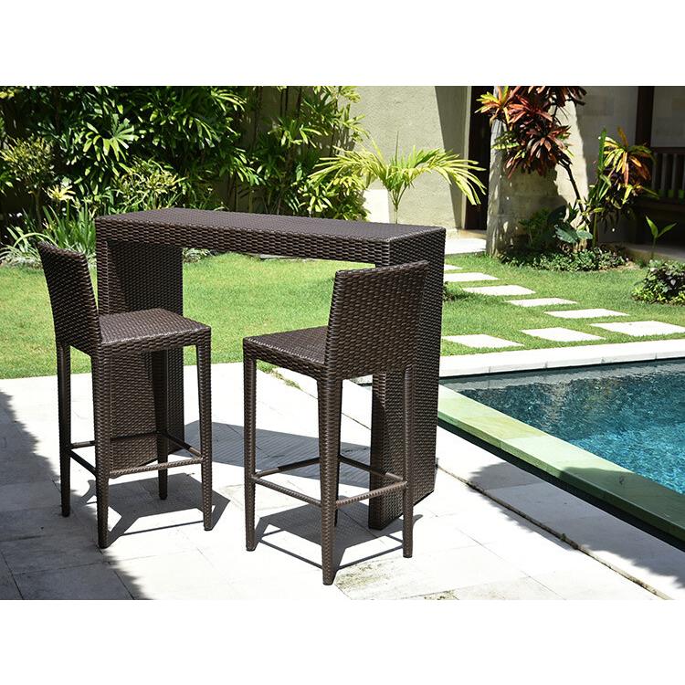 カウンターテーブル アウトドア家具 ガーデン家具 シンセティックラタン 軽量 |  | 01