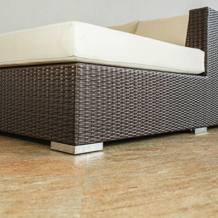 デイベッドソファ アウトドア家具 ガーデン家具 シンセティックラタン カウチソファ |  | 03