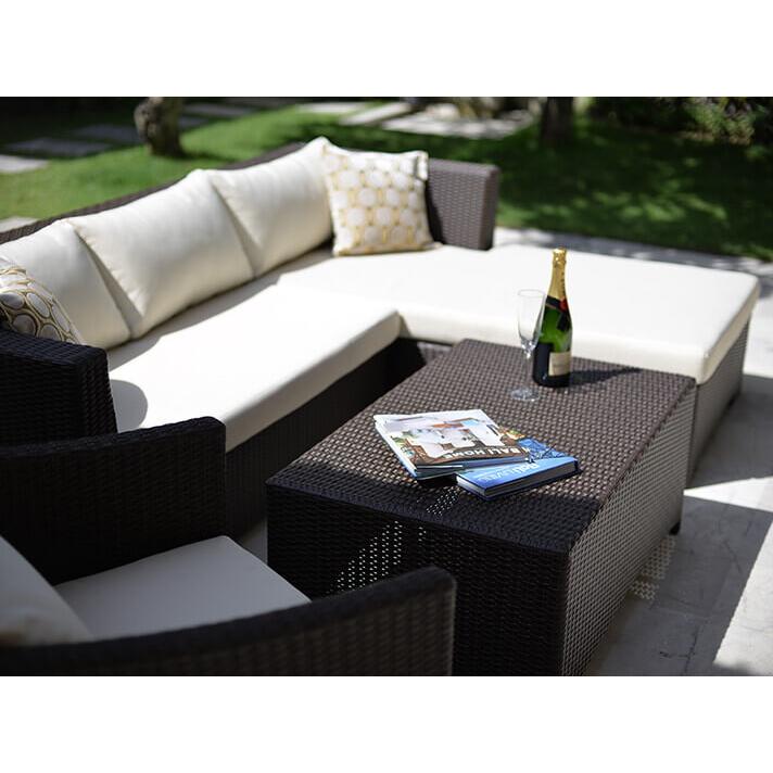 ローテーブル アウトドア家具 ガーデン家具 シンセティックラタン 軽量 |  | 08