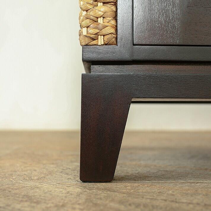 ウォーターヒヤシンス キャビネット 4段引き出し アジアン家具 ルンバ対応 |  | 07