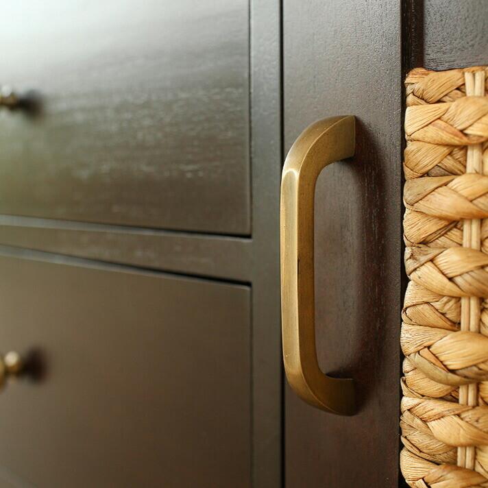 ウォーターヒヤシンス キャビネット 大容量 アジアン家具 ルンバ対応 |  | 06