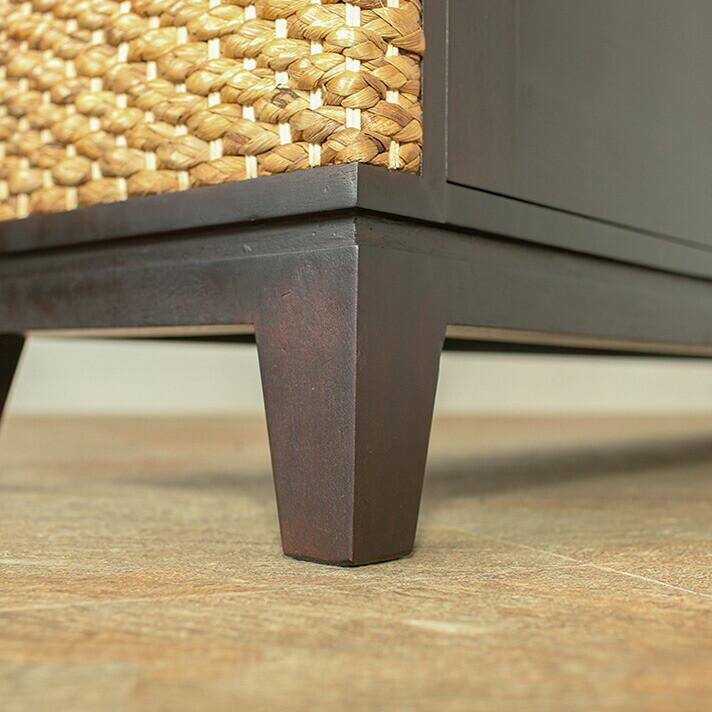 ウォーターヒヤシンス キャビネット 大容量 アジアン家具 ルンバ対応 |  | 07