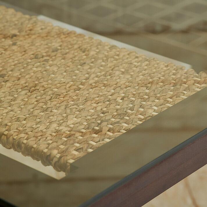 ウォーターヒヤシンス ダイニングテーブル アジアン家具 ガラス天板 |  | 04