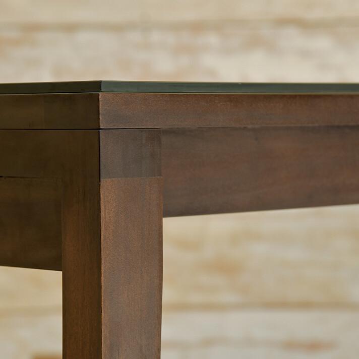 ウォーターヒヤシンス ダイニングテーブル アジアン家具 ガラス天板 |  | 05