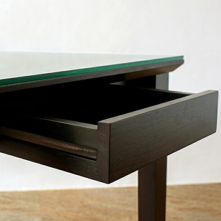 ウォーターヒヤシンス ダイニングテーブル アジアン家具 ガラス天板 幅80cm 彫刻レリーフ |  | 06