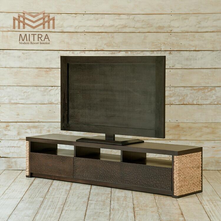 ウォーターヒヤシンス テレビボード ローボード AVラック　アジアン家具 カービング彫刻 | 