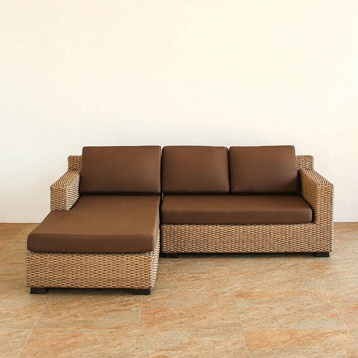 ソファセット L字 シンセティックヒヤシンス アウトドア家具 ガーデン家具 アジアン |  | 02