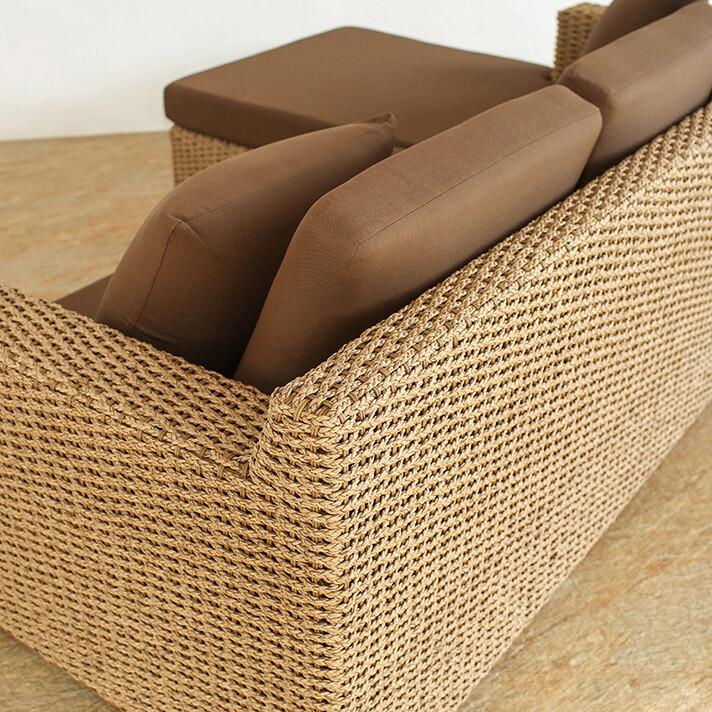 ソファセット L字 シンセティックヒヤシンス アウトドア家具 ガーデン家具 アジアン |  | 04