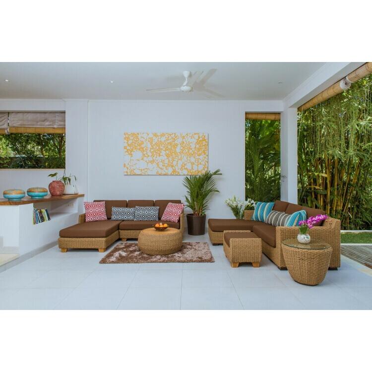 ソファセット L字 シンセティックヒヤシンス アウトドア家具 ガーデン家具 アジアン |  | 07