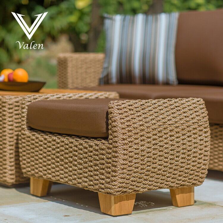 オットマン シンセティックヒヤシンス アウトドア家具 ガーデン家具 アジアン | 