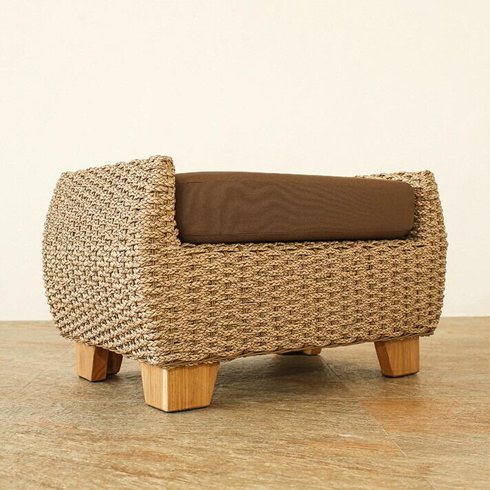 オットマン シンセティックヒヤシンス アウトドア家具 ガーデン家具 アジアン |  | 02