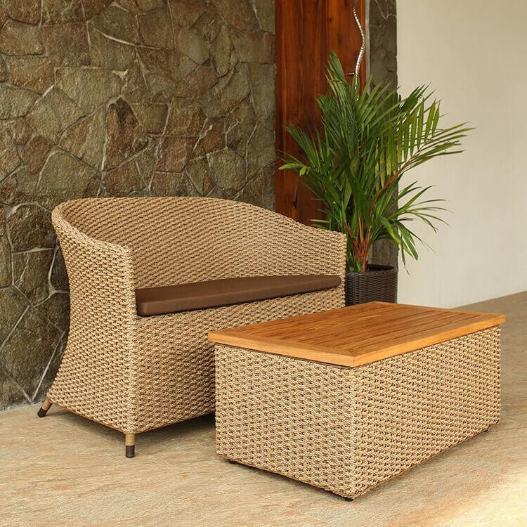 ベンチチェア シンセティックヒヤシンス アウトドア家具 ガーデン家具 アジアン |  | 06