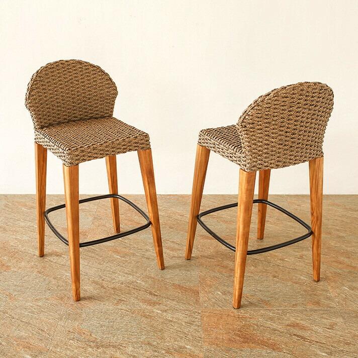 カウンターチェア シンセティックヒヤシンス アウトドア家具 ガーデン家具 アジアン |  | 03