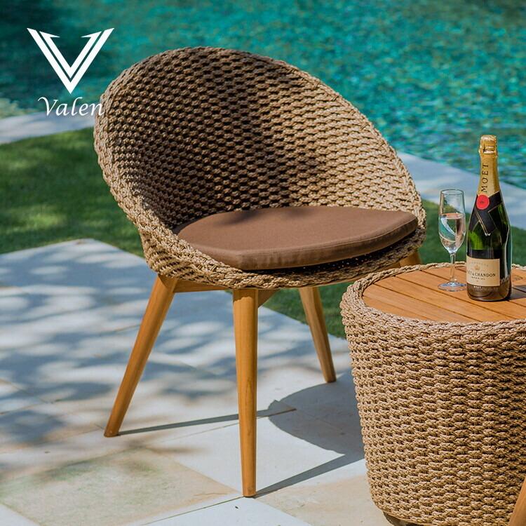 ラウンドチェア シンセティックヒヤシンス アウトドア家具 ガーデン家具 アジアン | 