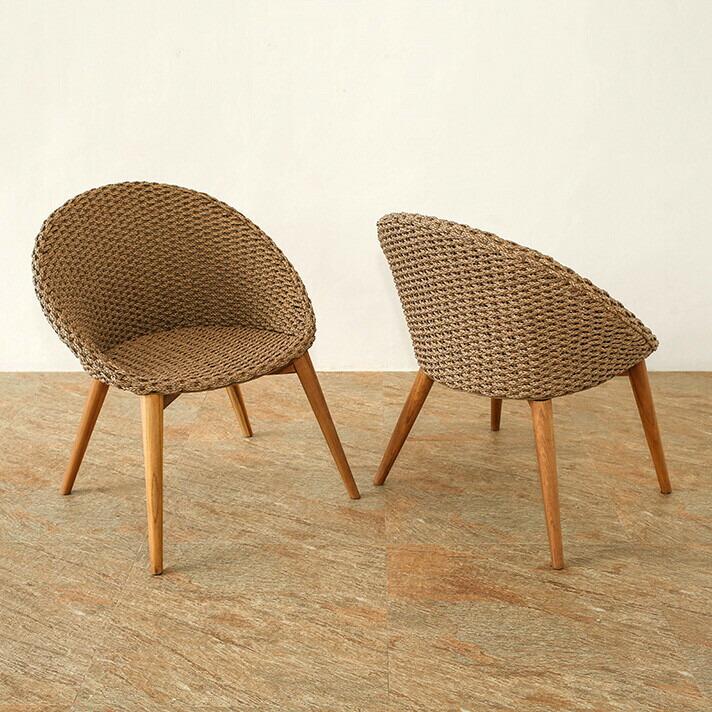 ラウンドチェア シンセティックヒヤシンス アウトドア家具 ガーデン家具 アジアン |  | 04