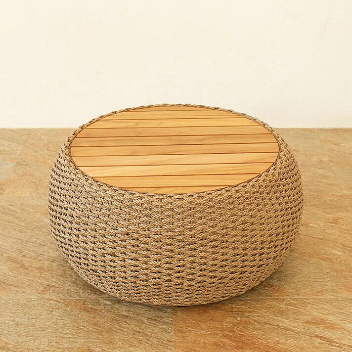 ラウンドローテーブル シンセティックヒヤシンス アウトドア家具 ガーデン家具 アジアン |  | 02