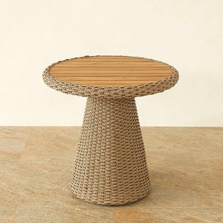 ラウンドカフェテーブル シンセティックヒヤシンス アウトドア家具 ガーデン家具 アジアン |  | 02