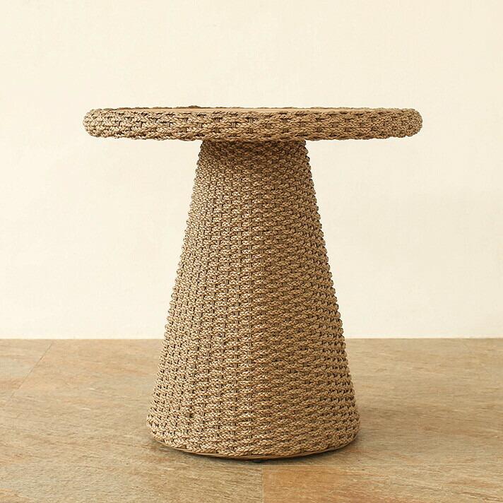 ラウンドカフェテーブル シンセティックヒヤシンス アウトドア家具 ガーデン家具 アジアン |  | 03