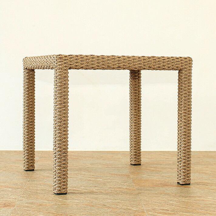 チーク天板ダイニングテーブル シンセティックヒヤシンス アウトドア家具 ガーデン家具 アジアン |  | 02