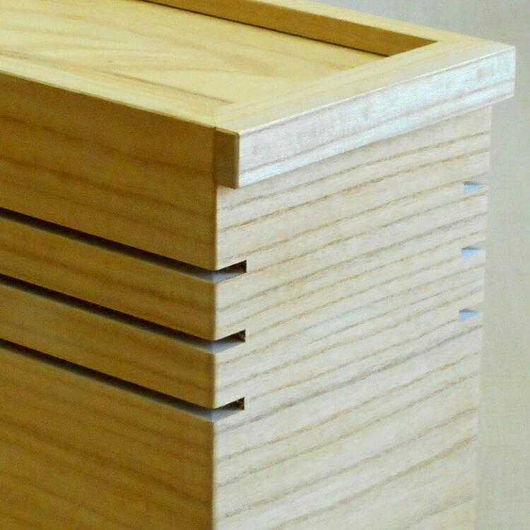 桐製野菜ストッカー 留河 泉州留河 保存容器 スリム おしゃれ こめびつ ボックス キッチン 新築祝い 高級感 |  | 01