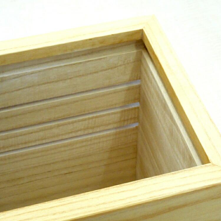 桐製野菜ストッカー 留河 泉州留河 保存容器 スリム おしゃれ こめびつ ボックス キッチン 新築祝い 高級感 |  | 02