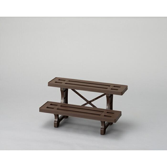 16点セット フラワースタンド2段 幅60 プラスチック 室内 屋外 おしゃれ 花台 フラワーラック ガーデニング ガーデンラック 飾り棚 ディスプレイラック 花置き台 |  | 03