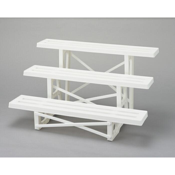 3点セット フラワースタンド3段 幅90 プラスチック 室内 屋外 おしゃれ 花台 フラワーラック ガーデニング ガーデンラック 飾り棚 ディスプレイラック 花置き台 |  | 03