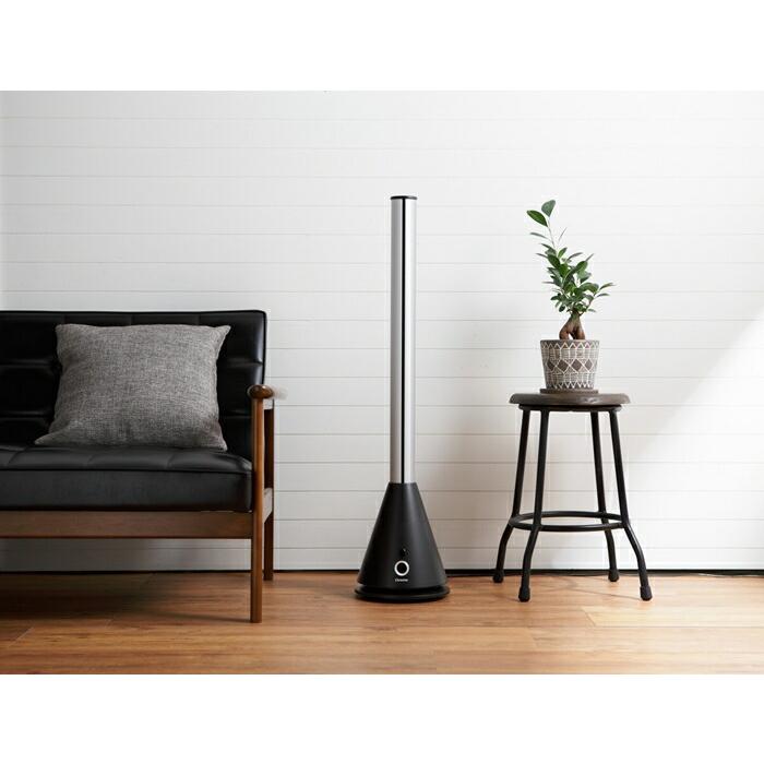 空気清浄+脱臭機能付きスリムタワーサーキュレーター 首振り 風量調節 羽がない おしゃれ 空気清浄 脱臭機能 | 