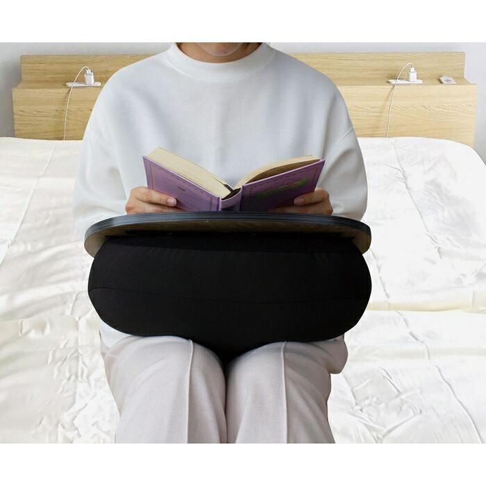 膝上で使えるミニテーブルクッション 膝 膝上 軽作業 メモ ノート パソコン PC 車内 ソファ 椅子 ベッド 枕 おしゃれ  ひざ乗せ おしゃれ |  | 02