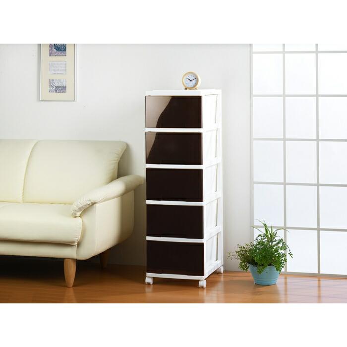 LUGS ルームチェスト5段 おしゃれ キャスター付き タンス 衣装収納 クローゼット 押入れ収納棚 押入れチェスト 洗面所 リビング 箪笥 プラスチック シンプル |  | 01