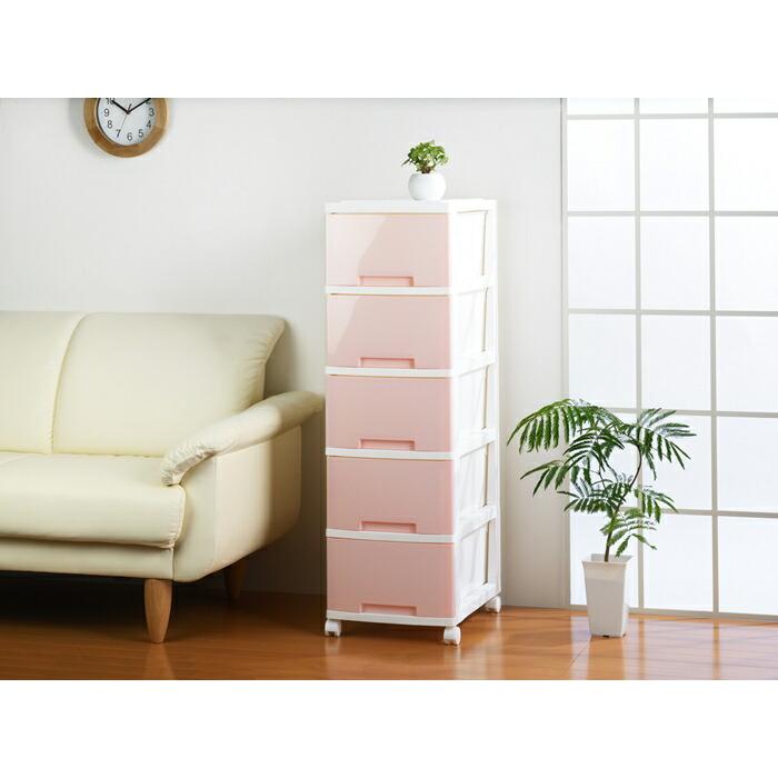 LUGS ルームチェスト5段 おしゃれ キャスター付き タンス 衣装収納 クローゼット 押入れ収納棚 押入れチェスト 洗面所 リビング 箪笥 プラスチック シンプル |  | 03
