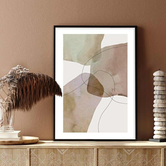 【チルデザインであか抜け感】 ポスター A3 チルトーン 和風 和モダン 北欧 韓国 ミニマル モダン 絵 | 