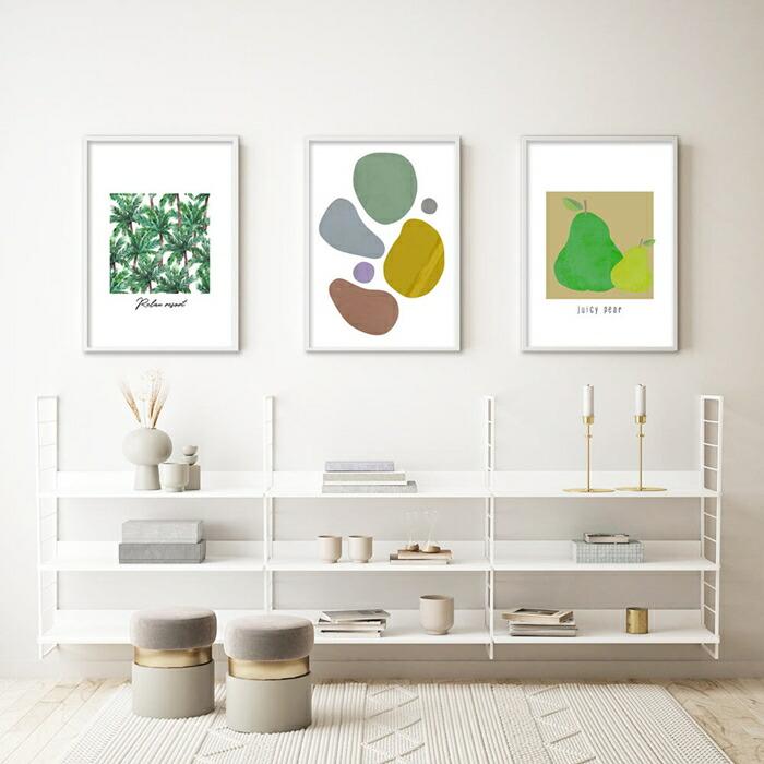 【定番★かわいい系フルーツデザイン】 ポスター A3 果物 洋梨 西洋ナシ 絵 イラスト デザート |  | 09