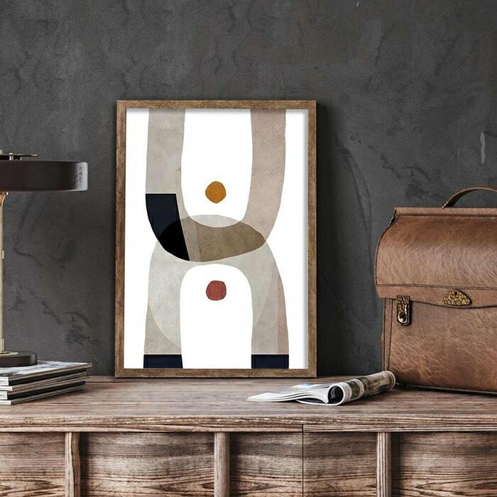 【余白のバランスが良い感じ】チルカラー ポスター A3 グレイッシュ 北欧風 和風 和モダン 絵 イラスト |  | 03