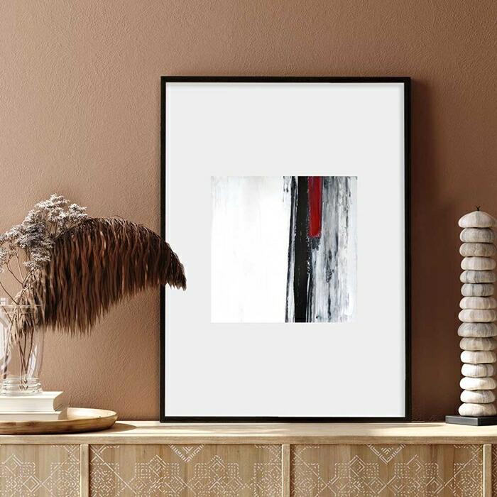 【余白のバランスが良い感じ】チルカラー ポスター A3 グレイッシュ 北欧風 和風 和モダン 絵 イラスト | 