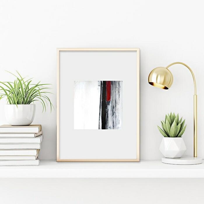 【余白のバランスが良い感じ】チルカラー ポスター A3 グレイッシュ 北欧風 和風 和モダン 絵 イラスト |  | 01