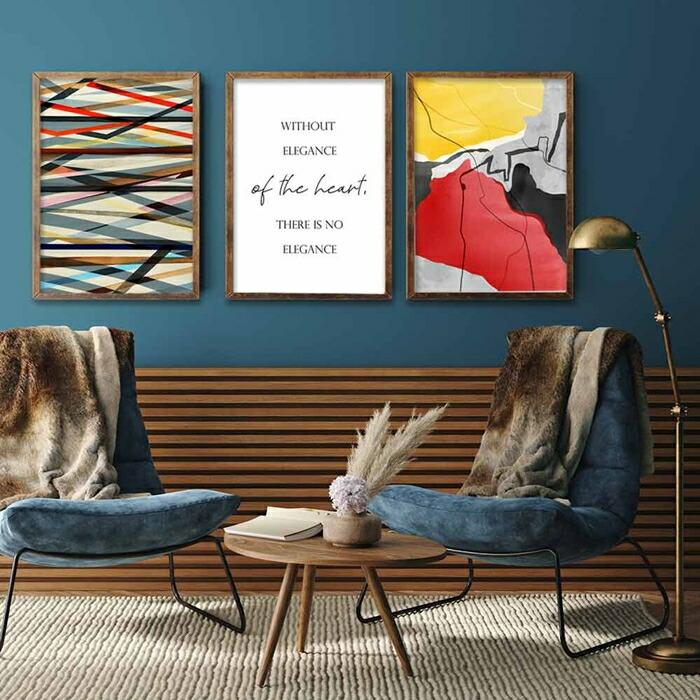 【ちょっぴり上級者向けデザイン】アースカラー ポスター A4 北欧 アブストラクト 絵 イラスト |  | 12