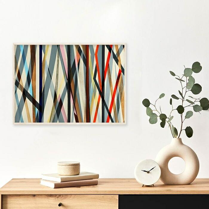 【ちょっぴり上級者向けデザイン】アースカラー ポスター A4 北欧 アブストラクト 絵 イラスト |  | 03