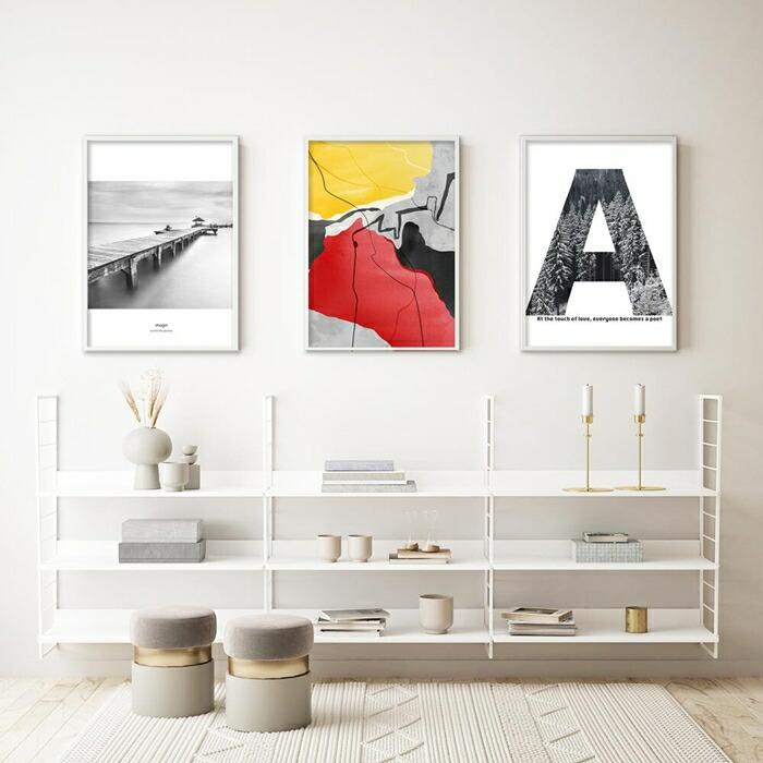 【ちょっぴり上級者向けデザイン】 アートポスター A4 北欧 アブストラクト 絵 イラスト |  | 12