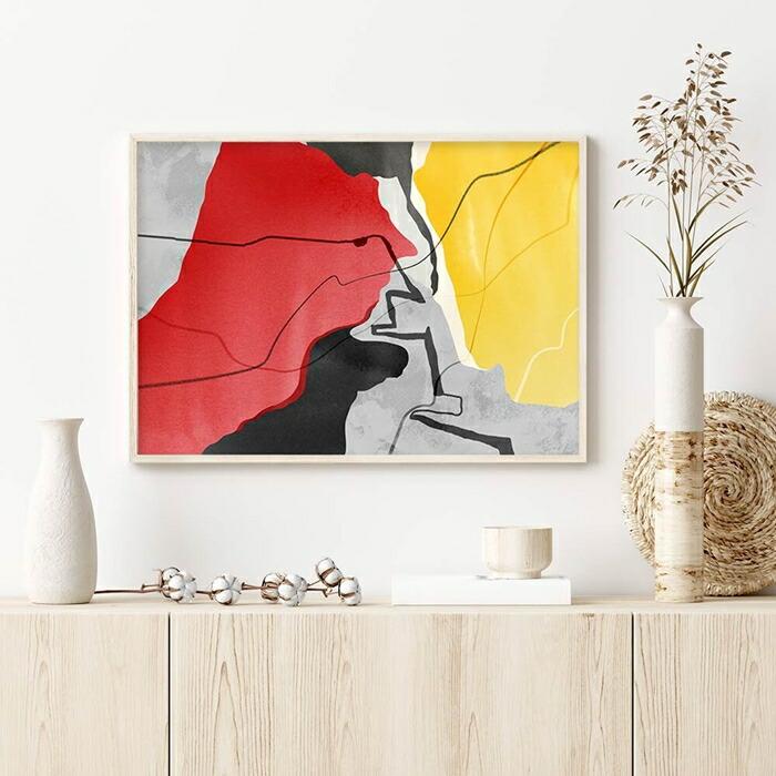 【ちょっぴり上級者向けデザイン】 アートポスター A4 北欧 アブストラクト 絵 イラスト |  | 02