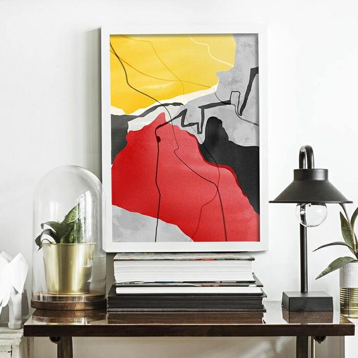 【ちょっぴり上級者向けデザイン】 アートポスター A4 北欧 アブストラクト 絵 イラスト |  | 03