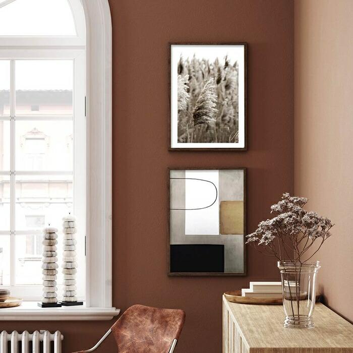 【余白バランスがおしゃれ】ポスター A3 北欧 モダン 絵 ナチュラル ベージュ パンパスグラス |  | 03