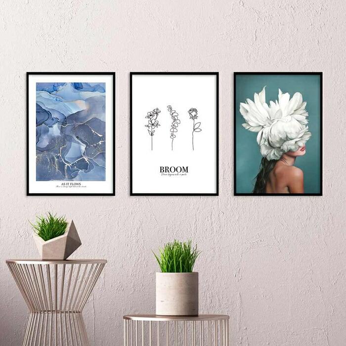 【余白バランスがおしゃれ】BROOM ポスター A4 北欧 韓国 モダン 絵 ナチュラル ベージュ |  | 10