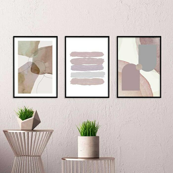 【余白バランスがおしゃれ】miim ポスター A3 北欧 韓国 モダン 絵 ナチュラル ベージュ |  | 12