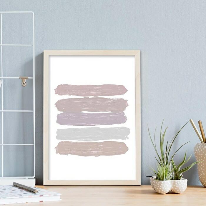 【余白バランスがおしゃれ】miim ポスター A3 北欧 韓国 モダン 絵 ナチュラル ベージュ |  | 03