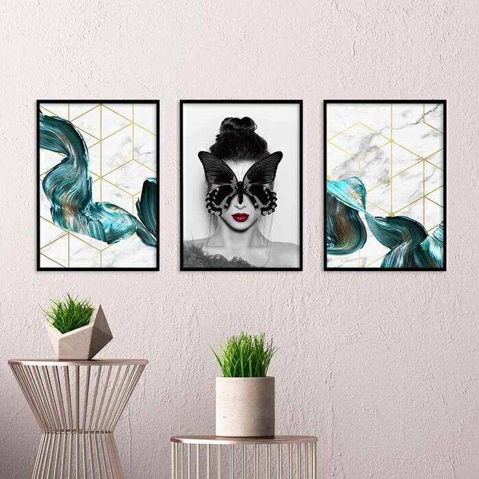 【クリエイティブテイスト】miim ポスター 幾何学 模様 近未来感 A3 モダン 絵 グラフィック |  | 10